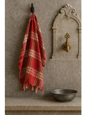 Lunga Vita 1 Adet Klasik Hamam Peştemali %100 Pamuklu Otantik Geleneksel Peştemal