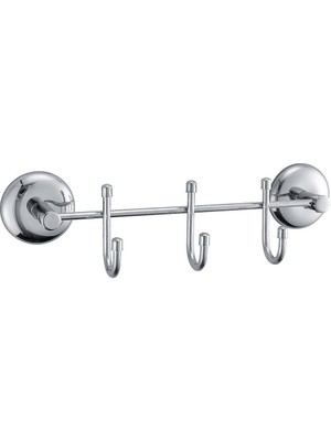 Easera Ticaret® 3 Kancalı Dekoratif Askılık Mutfak Banyo Duvar Yüzeyi Askısı