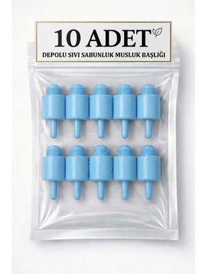 Hilal Kimya  10 Lu Paket Depolu  Sıvı Sabunluk  Musluğu- Alttan Basmalı Musluk  MAVİ