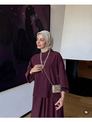 Modaco Fashion Esila Cupra Bluz Etek Takım