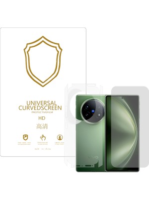 Microcase Vivo x Fold 5 ile Uyumlu Full Tpu Ön Arka ve Yan 360 Nano Koruma- EKM116