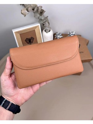 Fil Deri Hakiki Deri Mıknatıslı Çok Bölmeli Kadın Cüzdan 2135