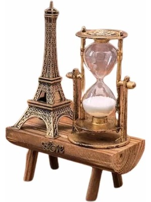 İlk El Grup Ieg™ Eyfel Kuleli Kum Saati Dekoratif Hediyelik Eşya Retro Eyfel Kulesi