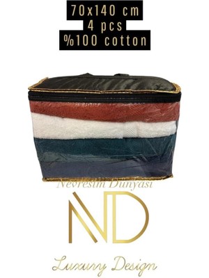 Bilfold Nevresim Dünyası 70X140 4'lü Havlu Prime 1