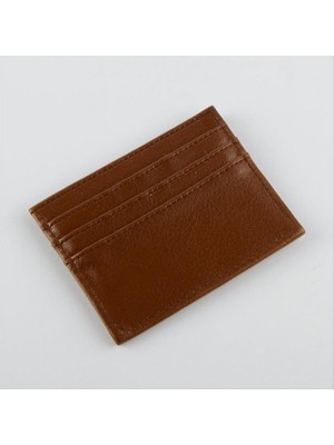 Zero Land Drnds Kartlık Deri Cüzdan-Kiremit