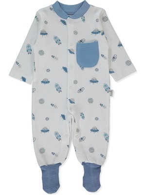 Bebetto Interlok Çoraplı Tulum (To Space) Indigo