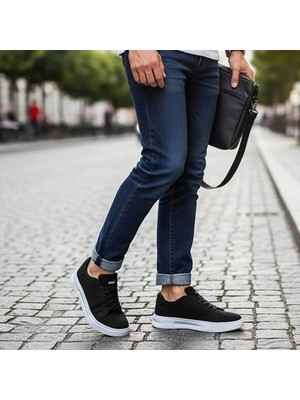 Volis M-26173 Siyah-Beyaz Günlük Erkek Sneaker Ayakkabı