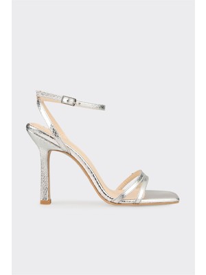 Elle Lame Kadın Yüksek Topuklu Sandalet