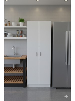 Kzy Mobilya Mocha 3 Erzak,kiler,mutfak Dolabı Çok Amaçlı Dolap