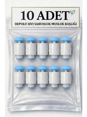 Hilal Kimya 10 Lu Paket Depolu Sıvı Sabunluk  Musluğu  - Butonlu Musluk