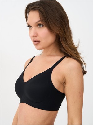 Alya Underwear Kadın Lazer Kesim Dikişsiz Çıkarılabilir Pedli Hayalet Sütyen