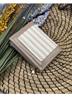 womancraft Kanvas Kumaş Fermuarlı Kadın Cüzdan