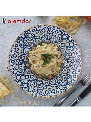 28 cm Şık Makarna Tabağı, Alhambra Serisi, Tek Adet