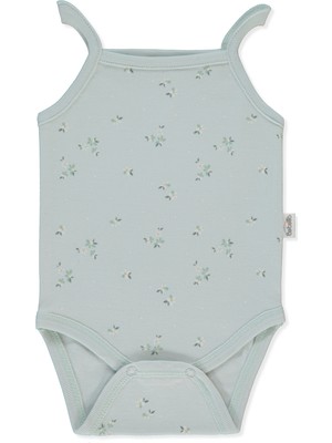 Bebetto Interlok Ip Askılı Body Ay Baskılı (Flower Garden) Mint