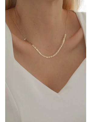 Yavuz Kuyumculuk 14 Ayar Altın Sıralı Yıldız Kolye