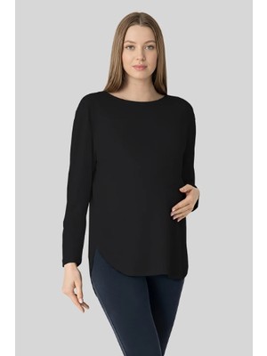 Penye Mood Yumuşak Dokulu Tencel Hamile Tişört