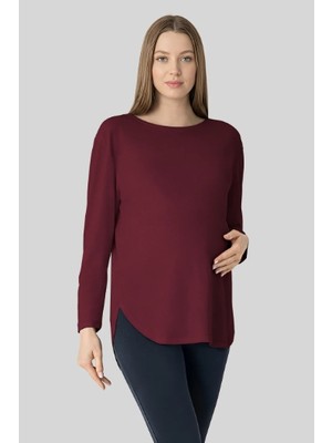 Penye Mood Yumuşak Dokulu Tencel Hamile Tişört