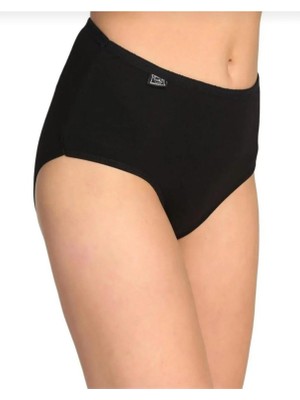 Tutku Kadın Siyah Pamuklu Külot 6’lı Paket – Esnek Günlük Slip