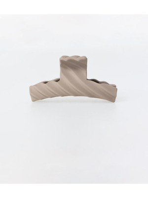 Jimmy Key Grı Çizgili Mandal Toka