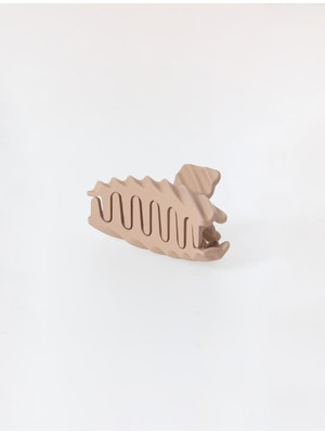 Jimmy Key Bej Çizgili Mandal Toka