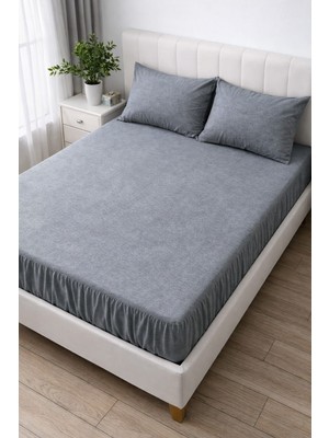 Ecem Home Çift Kişilik Yastık Kılıflı Lastikli Çarşaf Seti