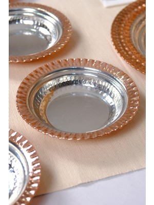 Bakır Meze Kahvaltı Tabağı 14 Cm, Şık ve Kullanışlı Tasarım