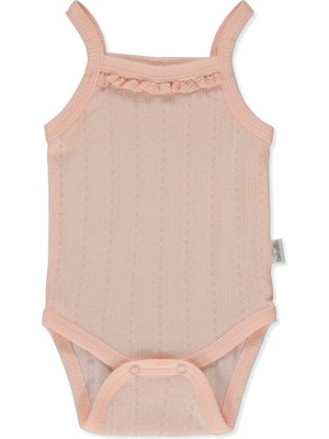 Bebetto Ajurlu Ip Askılı Body Ay (Bloom) Pembe