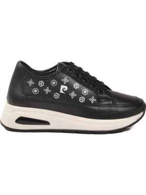 Pierre Cardin Siyah Beyaz Hafif Bağcıklı Kadın Casual Ayakkabı PC-54779 Z