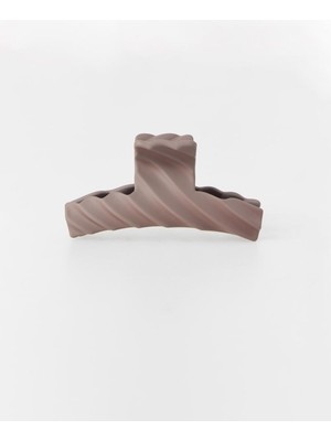 Jimmy Key Kahverengi Çizgili Mandal Toka