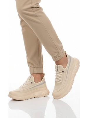 Pierre Cardin Bej Fileli Hafif Esnek Hafızalı Taban Erkek Spor Ayakkabı PCI-11303 M