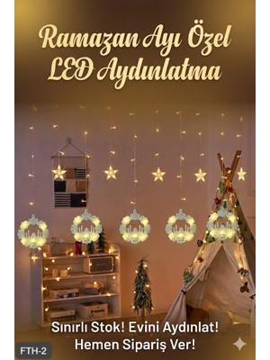 Popüler Sepet Ramazan Perde LED Işık 3 Metre