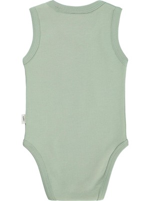 Civil Baby Tiranozor Baskılı 3-36 Ay Çıtçıtlı Badi - Haki 9-12 Ay