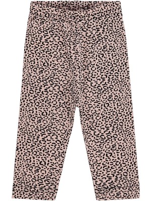 Civil Baby Leopar Baskılı 6-18 Ay Tayt - Siyah 6-9 Ay