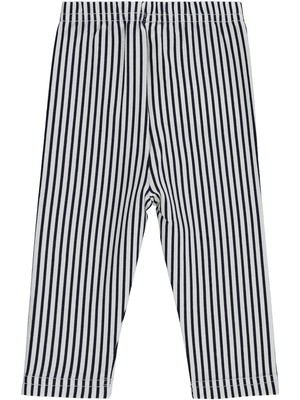 Civil Baby Çizgi Baskılı 6-18 Ay Tayt - Siyah 9-12 Ay