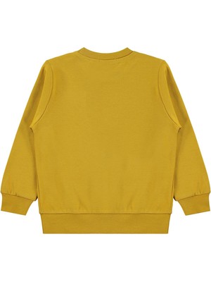 Civil Boys Fotoğraf Makinesi Baskılı 2-5 Yaş Sweatshirt  - Hardal 4-5 Yaş
