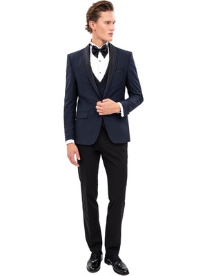 Echol Erkek Slim Fit Şal Yaka Smokin &amp; Damatlık