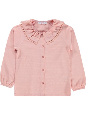 Zeyneva Timo Kız Reglan Kollu Bluz 6-9 Yaş - Pudra 6-7 Yaş