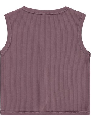 Civil Baby Kedi Baskılı 6-18 Ay Yelek - Kahve 9-12 Ay