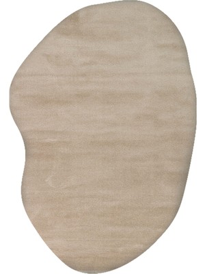 Cool Halı Koyu Bej Kalın Yumuşak Amorf Dekor Dalgalı Pofuduk Asimetrik Antre Giyinme Yatak Odası Halısı