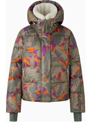Bogner Sport Maja Kadın Kayak Montu Floral, Kaz Tüyü Dolgulu