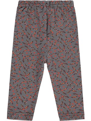 Civil Baby Çiçek Baskılı 6-18 Ay Tayt - Gri 18-24 Ay