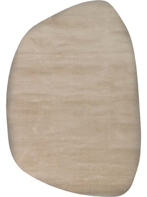 Cool Halı Koyu Bej Kalın Yumuşak Amorf Minimal Dekor Pelış Asimetrik Giyinme Çocuk Yatak Odası Halısı