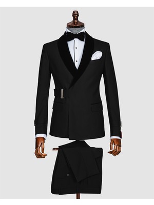 Echol Erkek Luxury Kruvaze Şal Yaka Smokin &amp; Damatlık