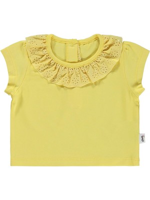 Civil Baby Yaka Brodeli 6-18 Ay Tişört - Sarı 6-9 Ay
