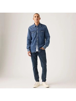 Levi's 512™ Slim Taper Erkek Jean Pantolon Mavi Aria Denim Kumaş Normal Bel Düz Paça