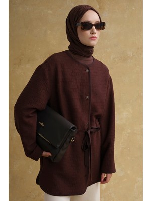 Armine Jakarlı Kap Kahverengi