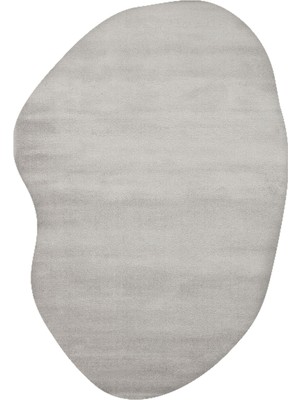 Cool Halı Krem Rengi Kalın Yumuşak Amorf Pofuduk Düz Renk Şekilli Giriş Antre Giyinme Yatak Odası Halısı