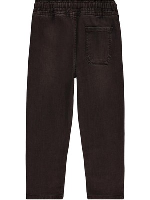 Civil Boys 4-5 Yaş Bağcıklı Basic Pantolon Erkek Çocuk İçin Düz Desenli Kahve Dokuma Kumaş
