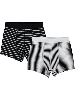 Civil Boys Çizgili 2-10 Yaş Erkek Çocuk 2'li Boxer - Standart 4-5 Yaş