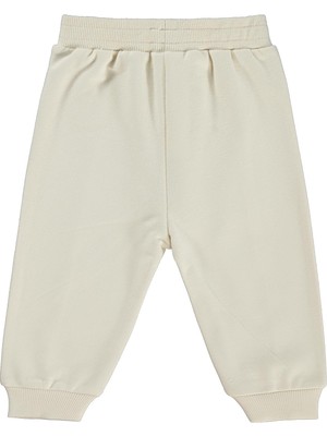 Civil Baby Civil Basic Kalp Etiketli 6-18 Ay Eşofman Altı - Bej 12-18 Ay